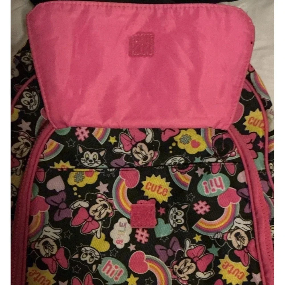 Disney Store Minnie Mouse and‎ Figaro Backpack with Hood